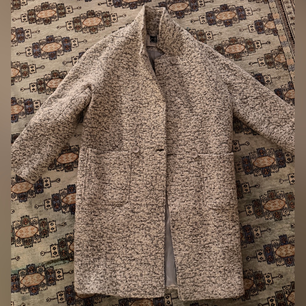 Stylish Textured Wool Coat